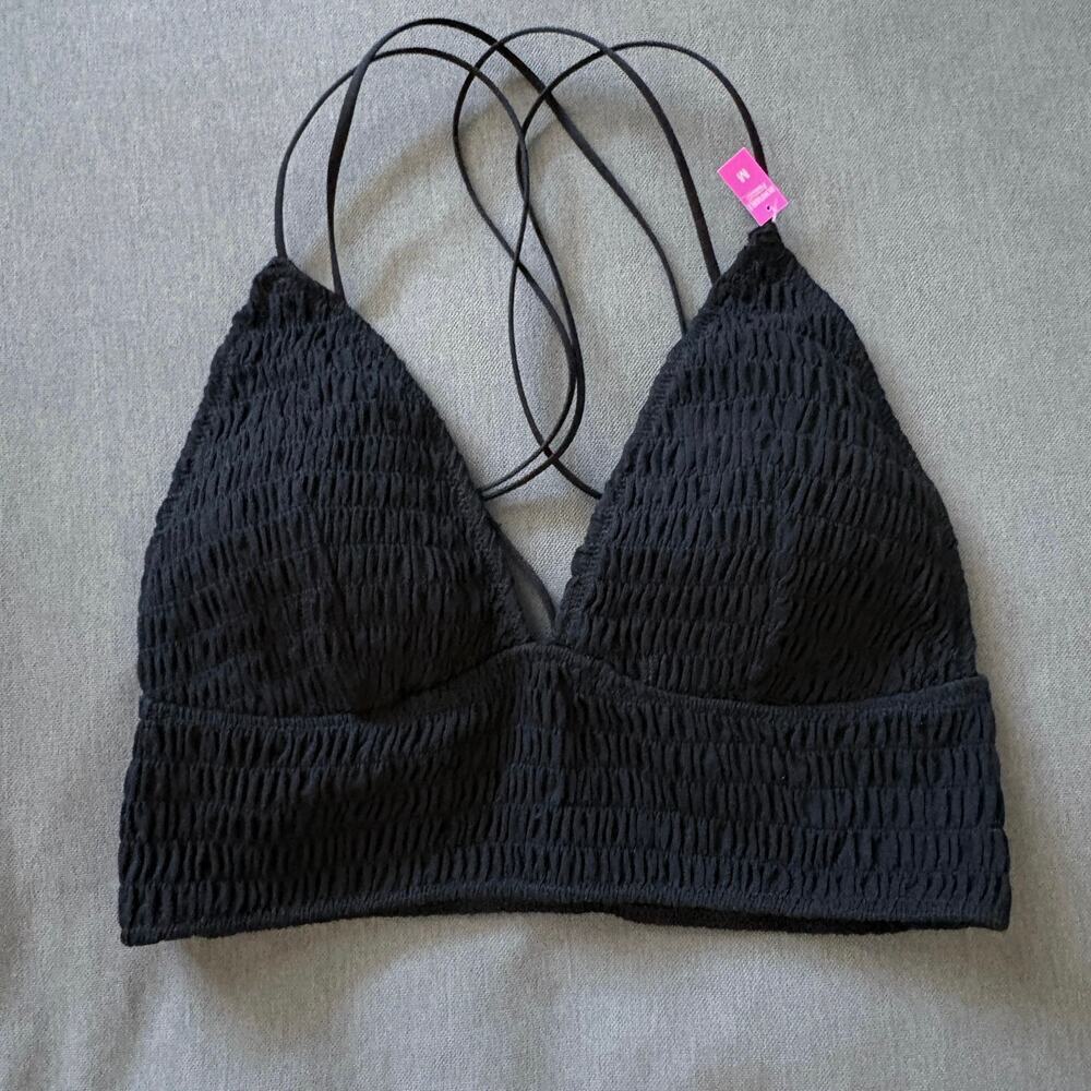 Victoria's Secret Pink ruched bralette top Sz Med Vixen Y2K goingout datenight